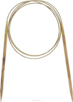 Спицы "Addi", из оливкового дерева, круговые, диаметр 5,0 мм, длина 120 см