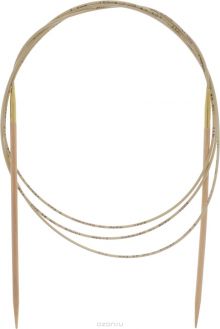 Спицы "Addi", из оливкового дерева, круговые, диаметр 3,5 мм, длина 150 см
