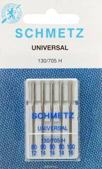 Иглы для бытовых швейных машин "Schmetz", универсальные, №80, 90, 100, 5 шт