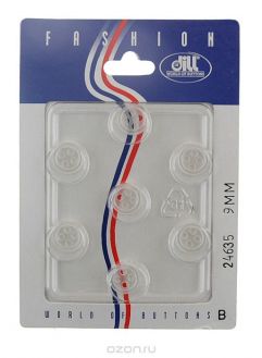 Пуговицы "Dill", диаметр 9 мм, пластик, 7 шт. 024635/09-7