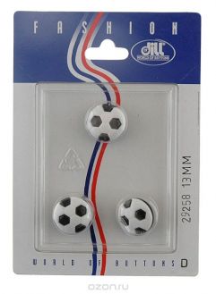 Пуговицы "Dill", диаметр 13 мм, пластик, 3 шт. 029258/13-3
