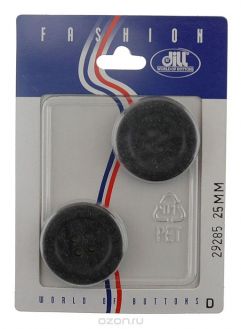 Пуговицы "Dill", диаметр 25 мм, пластик, 2 шт. 029285/25-2