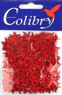 Пайетки фигурные голографические "Colibry", 13x13мм. SF02-58-ST13