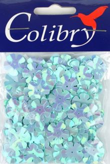 Пайетки фигурные голографические "Colibry", 14х14мм. SF02-21-FL14