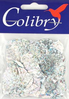 Пайетки фигурные голографические "Colibry", 14х25мм. SF02-57-L14