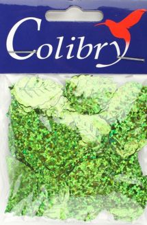 Пайетки фигурные голографические "Colibry", 14х25мм. SF02-65-L14