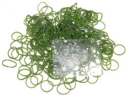 Rainbow Loom Набор резиночек цвет зеленый серый 600 шт