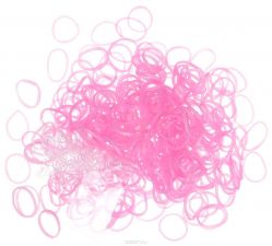 Rainbow Loom Набор резиночек цвет розовый перламутровый 600 шт