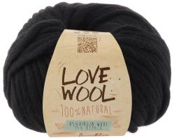 Пряжа для вязания Katia "Love Wool", цвет: черный (108), 50 м, 100 г