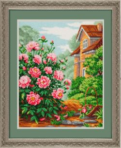 Набор для вышивания бисером Золотые ручки "На даче", 38 x 48 см