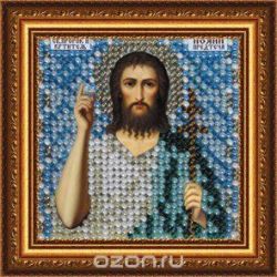Канва с нанесенным рисунком Вышивальная мозаика "Святой Иоанн Предтеча", для вышивания бисером, 6,5 х 6,5 см. 4083