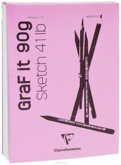 Блокнот Clairefontaine "Graft It", на скобах, цвет: розовый, 80 листов