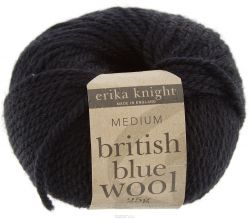 Пряжа для вязания Ramsden "British Blue Wool", цвет: черный (113), 55 м, 25 г