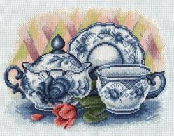 Набор для вышивания крестом Panna "Чаепитие", 29 x 22 см