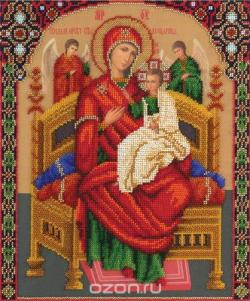 Набор для вышивания бисером Panna "Икона Божией Матери Всецарица", 25,5 x 30,5 см