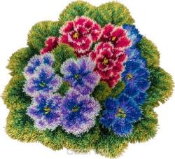Набор для вышивания в ковровой технике Panna "Коврик. Фиалки", 56,5 x 52 см