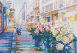 Набор для вышивания крестом Panna "Цветущий Париж", 31 x 22 см