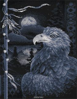 Набор для вышивания крестом Panna "Легенда о птице", 24 x 32,5 см