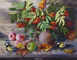 Набор для вышивания Panna "Синички", 28 x 22 см