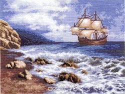 Набор для вышивания крестом Panna "Корабль в море", 31 x 23 см