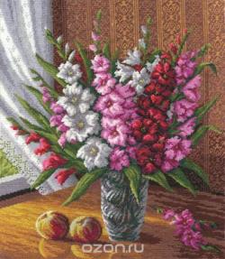 Набор для вышивания крестом Panna "Букет гладиолусов", 35 x 40 см
