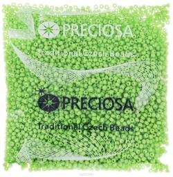 Бисер Preciosa "Ассорти", матовый, цвет: салатовый (16), 10/0, 50 г. 163142
