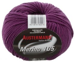 Пряжа для вязания Austermann "Merino", цвет: баклажановый (320), 105 м, 50 г