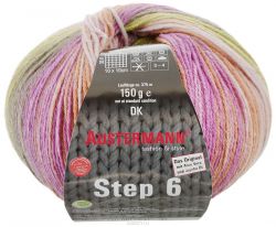 Пряжа для вязания Austermann "Step 6 Irish Rainbow Colours", цвет: коричневый, зеленый, фиолетовый (630), 375 м, 150 г