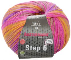 Пряжа для вязания Austermann "Step 6 Irish Rainbow Colours", цвет: оранжевый, коричневый, розовый (626), 375 м, 150 г