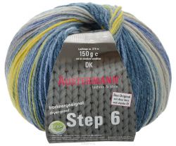 Пряжа для вязания Austermann "Step 6 Irish Rainbow Colours", цвет: серый, синий, зеленый (681), 375 м, 150 г