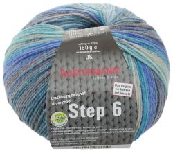 Пряжа для вязания Austermann "Step 6 Irish Rainbow Colours", цвет: серый, синий, голубой (627), 375 м, 150 г