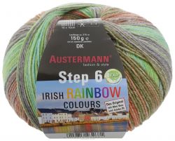 Пряжа для вязания Austermann "Step 6 Irish Rainbow Colours", цвет: серый, коричневый, зеленый (625), 375 м, 150 г