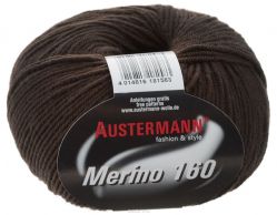 Пряжа для вязания Austermann "Merino", цвет: темно-коричневый (206), 160 м, 50 г