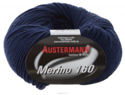 Пряжа для вязания Austermann "Merino", цвет: темно-синий (204), 160 м, 50 г