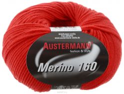 Пряжа для вязания Austermann "Merino", цвет: красный (203), 160 м, 50 г