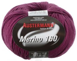 Пряжа для вязания Austermann "Merino", цвет: баклажановый (220), 160 м, 50 г