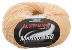 Пряжа для вязания Austermann "Merino", цвет: светло-оранжевый (245), 160 м, 50 г