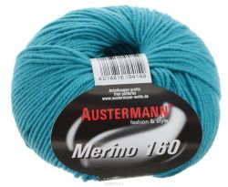 Пряжа для вязания Austermann "Merino", цвет: темно-бирюзовый (233), 160 м, 50 г