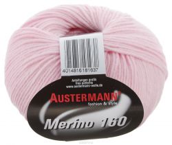 Пряжа для вязания Austermann "Merino", цвет: бледно-розовый (211), 160 м, 50 г