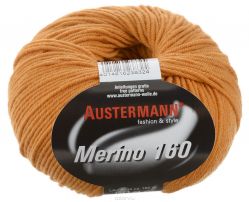 Пряжа для вязания Austermann "Merino", цвет: темно-оранжевый (242), 160 м, 50 г