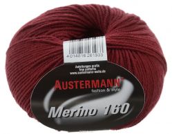 Пряжа для вязания Austermann "Merino", цвет: бордовый (255), 160 м, 50 г