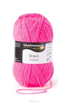 Пряжа для вязания Schachenmayr "Originals Bravo", цвет: ярко-розовый (08234), 133 м, 50 г