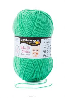 Пряжа для вязания Schachenmayr "Bravo Baby Smiles 185", цвет: зеленый гольф (01067), 185 м, 50 г