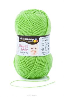 Пряжа для вязания Schachenmayr "Bravo Baby Smiles 185", цвет: зеленое яблоко (01072), 185 м, 50 г