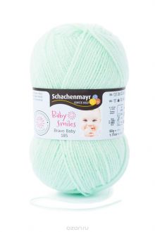 Пряжа для вязания Schachenmayr "Bravo Baby Smiles 185", цвет: знежно-зеленый (01073), 185 м, 50 г