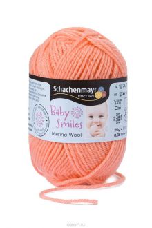 Пряжа для вязания Schachenmayr "Baby Smiles Merino Wool", цвет: абрикосовый (01024), 85 м, 25 г