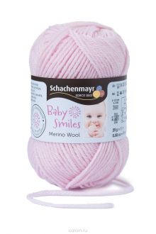 Пряжа для вязания Schachenmayr "Baby Smiles Merino Wool", цвет: светло-розовый (01035), 85 м, 25 г