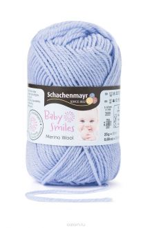 Пряжа для вязания Schachenmayr "Baby Smiles Merino Wool", цвет: светло-голубой (01054), 85 м, 25 г