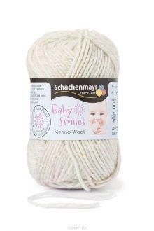 Пряжа для вязания Schachenmayr "Baby Smiles Merino Wool", цвет: светло-бежевый (01080), 85 м, 25 г