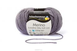 Пряжа для вязания Schachenmayr "Merino Extrafine Silky Soft 120", цвет: серый (00548), 120 м, 50 г